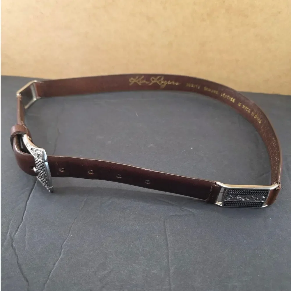 Kim Rogers Leather belt westen style size M